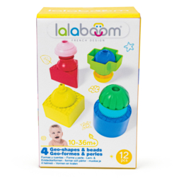Lalaboom – Vormen en educatieve kralen (12 st)