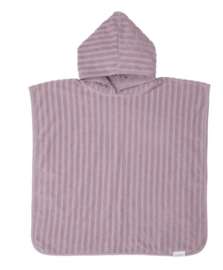 Little Dutch Badponcho mauve met naam