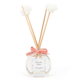 Floral Reed Diffuser Laura Ashley Green Tea & Aloe - 100ml