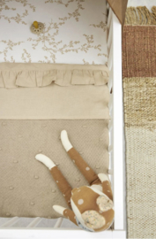Meyco Baby Wieglaken Ruffle - Sand