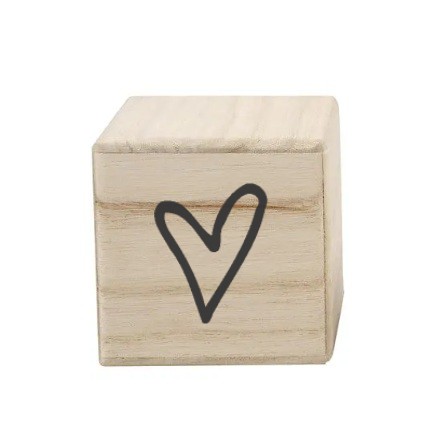 Houten letterblokken figuurtje - 8 CM