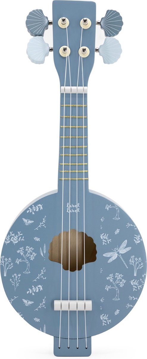 Label Label Houten banjo blue