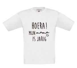 Shirt - Hoera mijn mama/papa is jarig