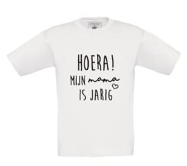Shirt - Hoera mijn mama/papa is jarig