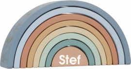 LD7237 Little Dutch Regenboogstapelaar - Forest Friends FSC met naam