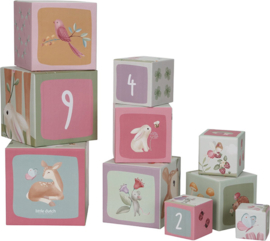 LD7339 Little Dutch Stapelblokken - Fairy Garden FSC met naam