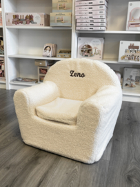 Kinderfauteuil teddy off white