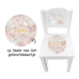 Gemonteerd kinderstoeltje - Geboortekaartje