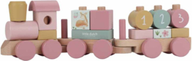 LD7354 Little Dutch Blokkentrein - Fairy Garden FSC met gegevens
