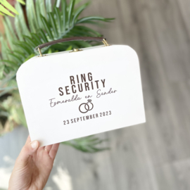 Houten Koffertje - Ring Security