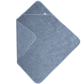 Badcape xl greyblue met ontwerp/naam naar wens