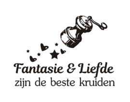 Muursticker : Fantasie en liefde