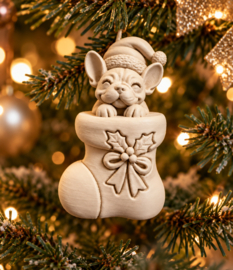 Kerstboom hanger french bulldog