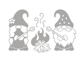 Sticker Kamperende gnomen