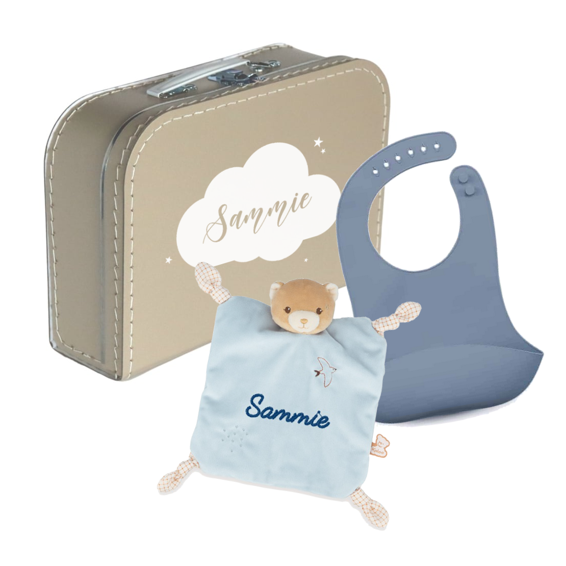Gevuld Koffertje - Kaloo Bear Blue