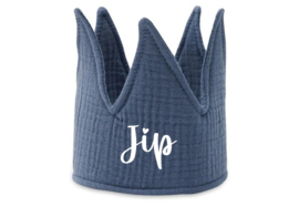 Jollein  Verjaardagskroon 12x35cm  Jeans Blue