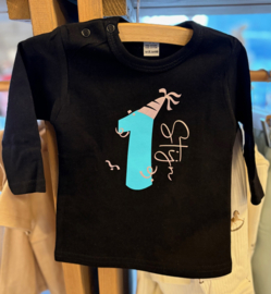 Verjaardagsshirt - Leeftijd met slingers