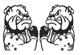 Sticker set 2 stoere bulldogs