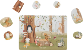 LD7240 Little Dutch Geluidenpuzzel hout - Forest Friends FSC