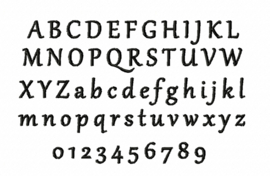 Borduurlettertype 4