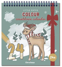 Little Dutch kleur aftelkalender kerst