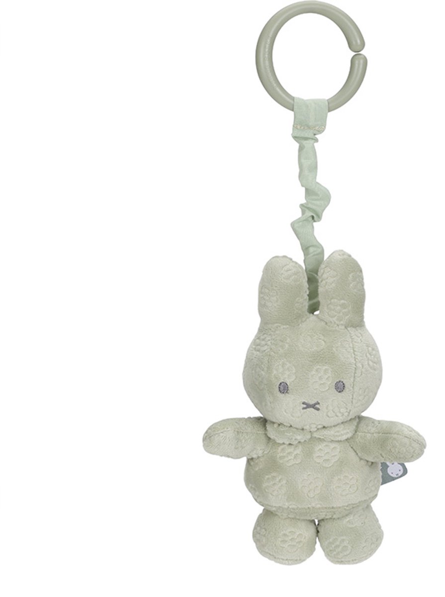 Nijntje green flower trilfiguur / buggyhanger