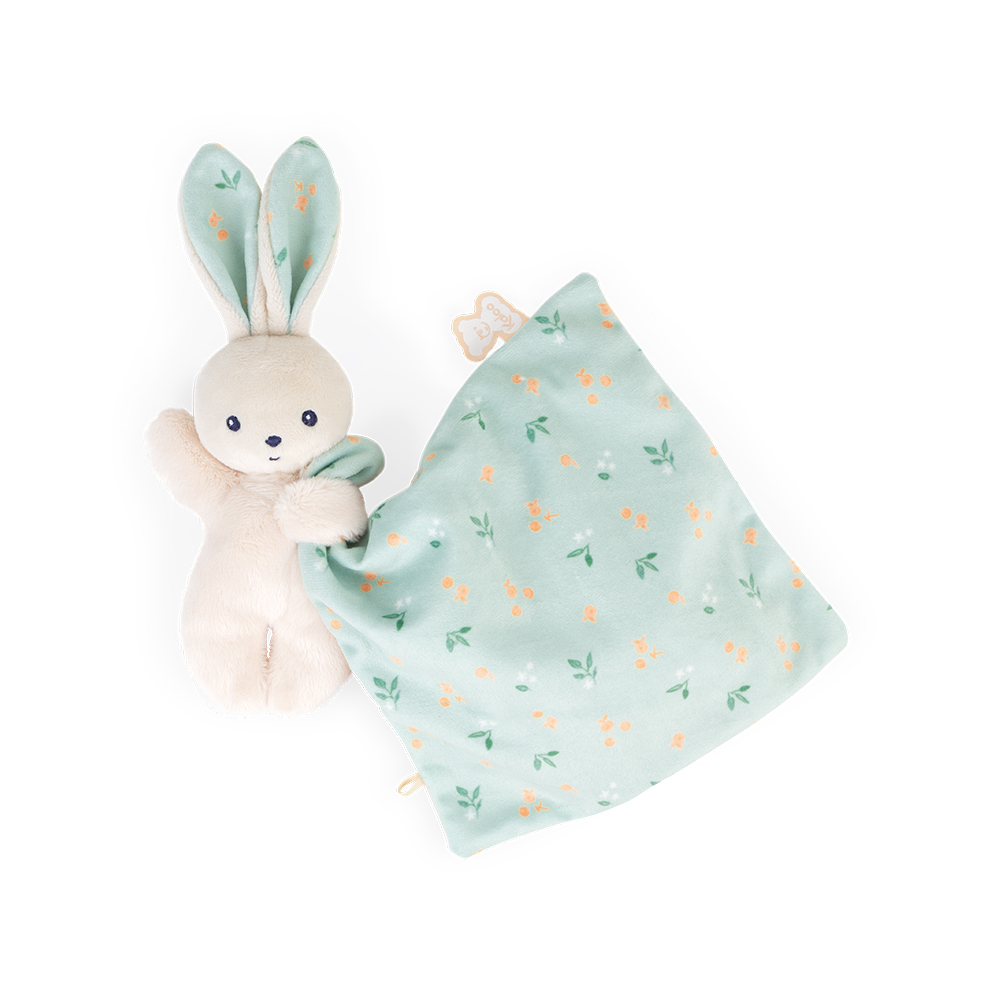 Kaloo knuffeldoekje konijn bos in cadeaudoos