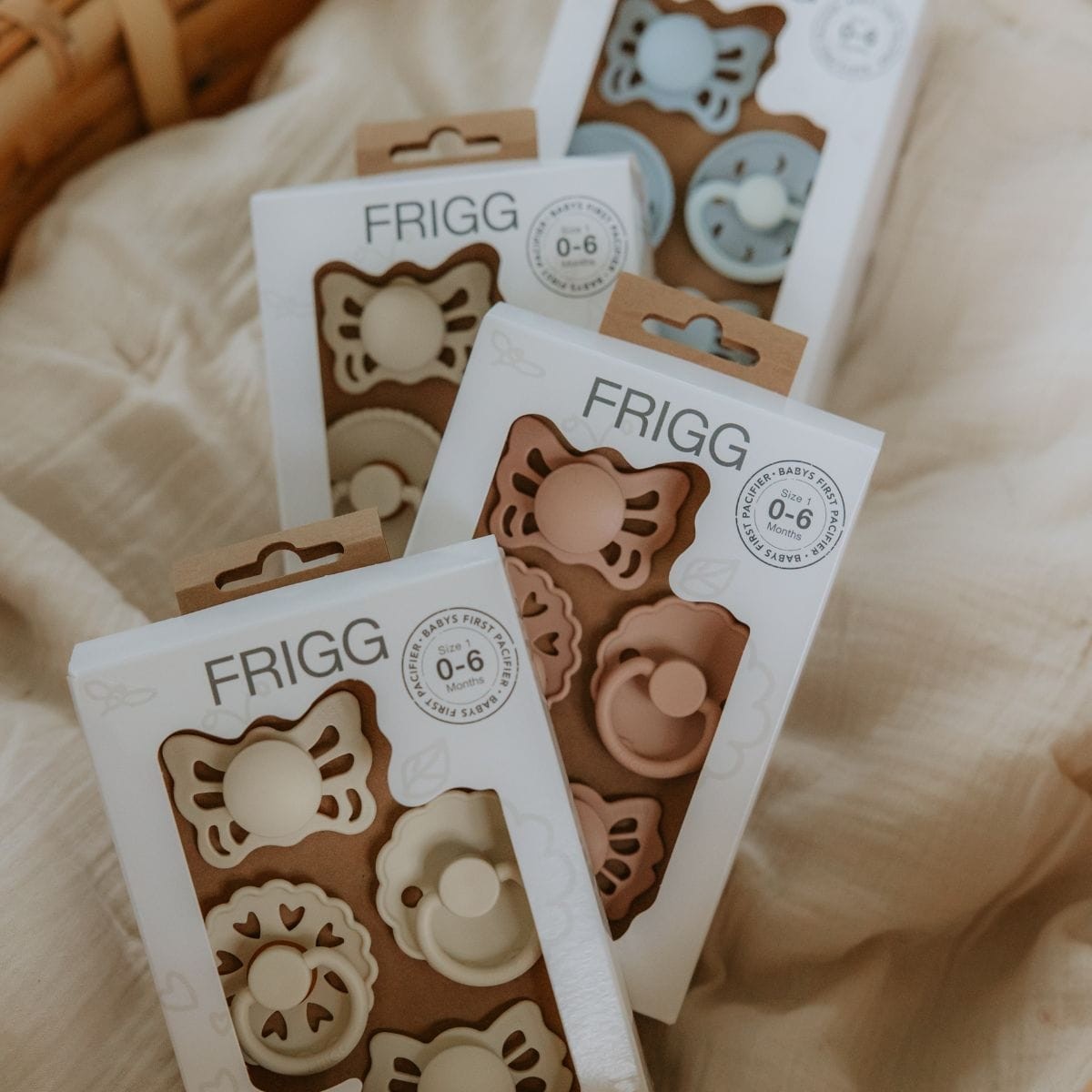 Frigg - 6 Pack Spenen - Siliconen - Cinnamon Charm - Maat 1