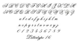 Lettertype 16