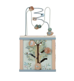 Little Dutch Houten activiteitenkubus - Blauw - Forest Friends