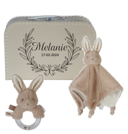 Giftset geboortekoffertje babybunny