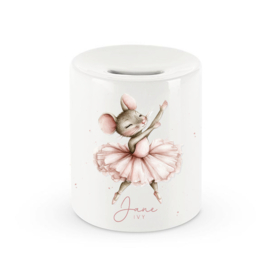 Blush Baby ♥ Spaarpot - Ballerina Muis