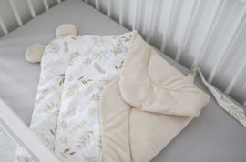 Baby wikkeldeken takjes velours