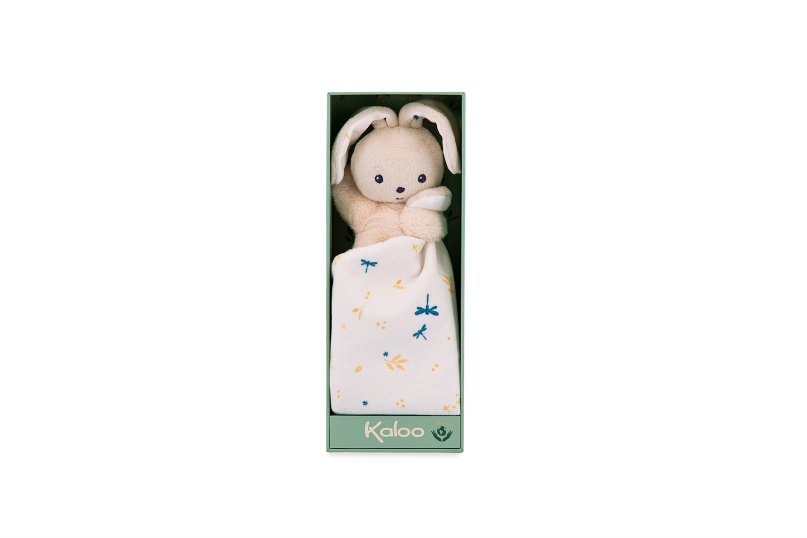 Kaloo knuffeldoekje konijn deli in cadeaudoos