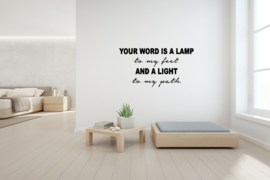 Sticker Your word is a lamp