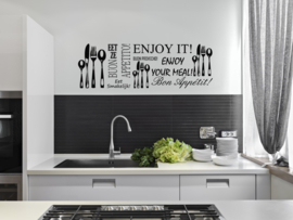 Muursticker : Enjoy it!