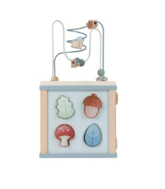 Little Dutch Houten activiteitenkubus - Blauw - Forest Friends