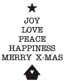 Sticker joy love peace