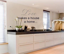 Sticker love makes a house a home DUOKLEUR GROOT