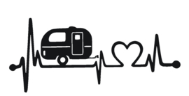 sticker caravan heartbeat