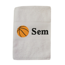 Deluxe handdoek basketbal