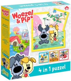 Woezel & Pip  4 in 1 puzzel