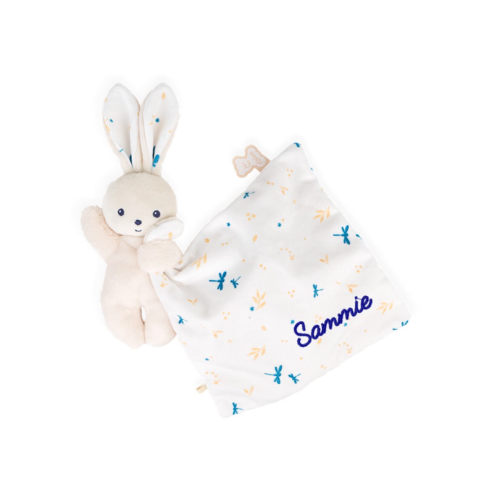 Kaloo knuffeldoekje konijn deli in cadeaudoos