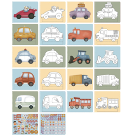 Little Dutch Jim's garage cut and play book