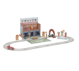 Little Dutch Houten racebaan in speelkoffer – Meerkleurig – Essentials