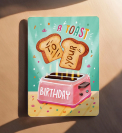 Kaart - A toast to your birthday