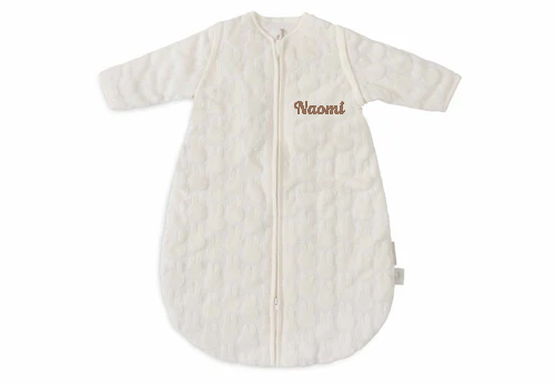 Jollein Newborn Slaapzak met Afritsbare Mouw - Rond - Miffy Jacquard - Ivory - 60 CM