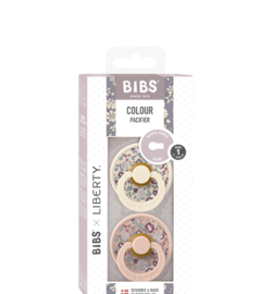 BIBS liberty 2 pack colour eloise - blush mix size 2