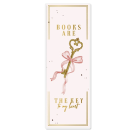 Boekenlegger - Books are the key to my heart