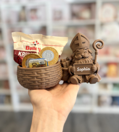 Sinterklaas gevuld pepernoten bakje